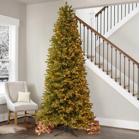 slim artificial christmas tree
